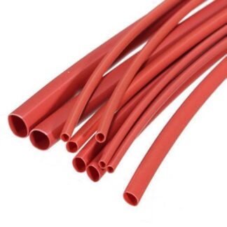 2mm HEAT SHRINK SLEEVE , HEAT SHRINK TUBING WRAP SLEEVES (Red) - industryparts.pk