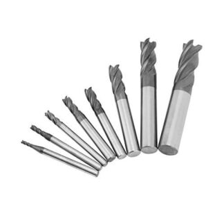 Milling Cutter Tool, 8pcs 2-12mm 4 Flutes Carbide End Mill Set Tungsten Steel Milling Cutter Tool Kit - industryparts.pk
